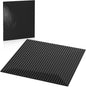 Classic Baseplates Building Plates, 2 Pack 10" x 10" Building Bases Compatible with All Major Brands, Classic Basplates for Bricks (Black)