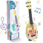 YOLOPLUS+ Kids Toy Ukulele, Kids Guitar Musical Toy,17 Inch 4 Steel Strings, with Pick, Play Early Educational Learning Musical Instrument Gift for Preschool Children (Yellow)