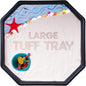 Tuff Tray for Sensory Play (Large, Black) – Premium Textured Play Tray for Toddlers – Sand and Water, Sensory Bin for Preschool, Montessori, Classroom & Home