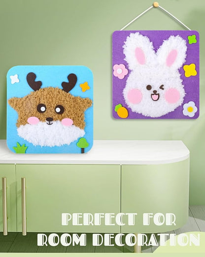 PupuMiao Sewing Kit for Kids DIY Embroidery Sewing Kit Cute Animal Sewing Projects Easy Crafts with English Instructions, Perfect for Beginners, Girls Boys Ages 4-12 (Koala+Cow+Penguin+Bunny)