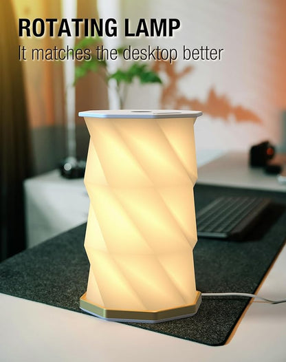Teacher Appreciation Gift - Thank You Gift for Teachers, Portable Folding Table Lamp - Dimmable, Collapsible Paper Lantern for Camping, Emergency & Home Decor, Gifts for Women (White)