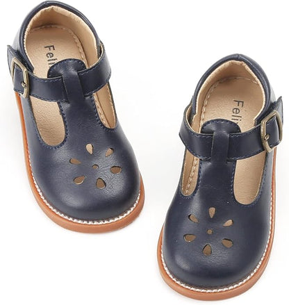Felix & Flora Toddler Little Girl Mary Jane Dress Shoes - Ballet Flats for Girl Party School Shoes