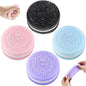 Sticky Cookie Squishies Fidget Toys Adults, Squeeze Toys Sensory Toys for Kids with Autism, Stress Balls for Adults Fidgets Birthday Gifts Party Favors for Kids(4 Pack Pink Black Green Purple)
