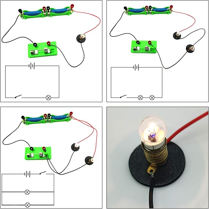 EUDAX DIY Physics Experiment Model Kit Electromagnetic Materials Electromagnet and Basic Electricity Discovery Circuit for School Lab Creative Educational Science Projects Teaching Equipment