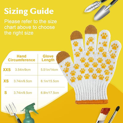 MIG4U Kids Gardening Gloves with Touchscreen Fingers, Anti-Slip Grips, Latex-Free for Ages 3-12, Durable for Outdoor Play