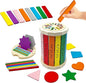 Wooden Montessori Baby Toddler Toys: Learning Fine Motor Skills Sensory Toys for Toddlers 3-5, Educational Color Sorting Preschool Learning Activities Boys Girls Gifts (Rainbow Bucket)