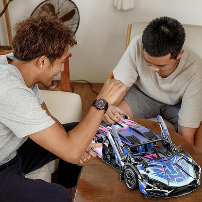 Sport Car Building Block Sets for Adults,Technical Race Car Collectible 1:14 Model Scale Engineering Toy Racing Cars Birthday Gifts for Men Teens Boys Age 8+ 8-12,8-14, 12 13 14 14+