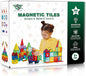 3D Magnetic Tiles 100 Pcs with 2 Cars, Magnet Building Blocks Construction Set, Magnetic Toys for Kids Ages 3-9, Educational STEM Learning Magnet Tiles with Cars