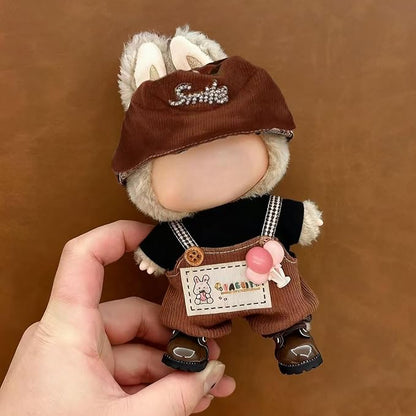 Clothes for 15/17cm Dolls(NO Doll) - Outfit for Labubu with Accessories Suit - Clothes Set for Dolls Dress Up