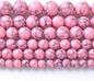 90PCS 8MM Pink Turquoise Spacer 2 Strands Loose Beads for Jewelry Making DIY Bracelet Necklace