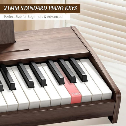 Kids Piano Keyboard - 37 Keys Digital Wood Piano for Kids Toddler Music Educational Instrument Toy for 3+ Girls and Boys