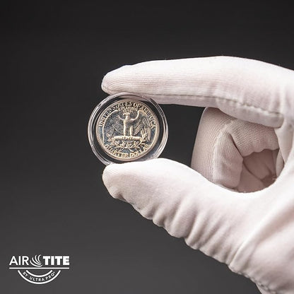 Air-Tite Holder A24 25ct Coin Holder/Coin Capsules - Protect & Display 24mm Collectible Coins, Direct Fit for Quarters, Clear and Durable Protection for Collectible Coins Preserve Your Quarter