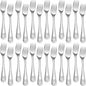 24 Piece Toddler Forks,Stainless Steel Kids Forks,Kids Silverware,Kid Utensil Set,6.5 inch Kids Dinner Fork Toddler Utensils,Metal Baby Fork for Self Feeding,Dishwasher Safe