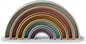 mushie Rainbow Stacker Toy 5pcs | Made in Denmark (Tropical) 1 Year+