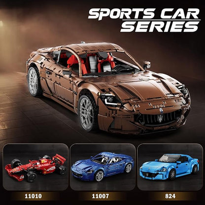 Reobrix Sports Car Building Blocks Set for Adults, Remote Control 1:8 Racing Car Vehicle Toy Model Building Kit for Kids, 11009, Creative Gifts for Boys Girls Adults 14+ (5480PCS)