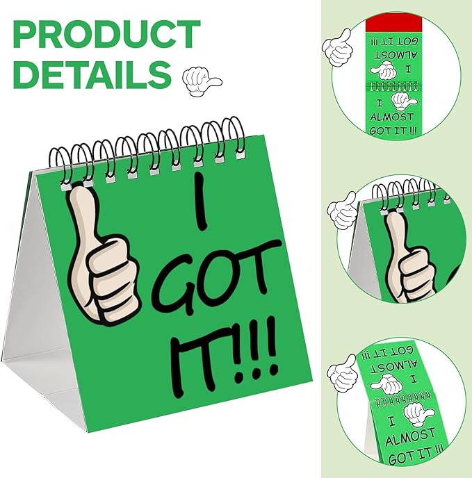 50 Pcs I Need Help Mini Flip Chart Classroom Management Tools Self Assessment Cards Classroom Students Behavior School Educational and Learning Activities Supplies for Kids Teachers