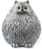 Winsterch Ceramic Piggy Bank for Boys and Girls - Money Saving Box for Kids and Adults, Grey Cat Design, 7.49 x 5.9 Inches