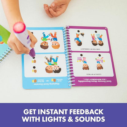 Educational Insights Hot Dots Feelings & Friendships Social Emotional Learning Workbooks, Gift for Kids Ages 3+