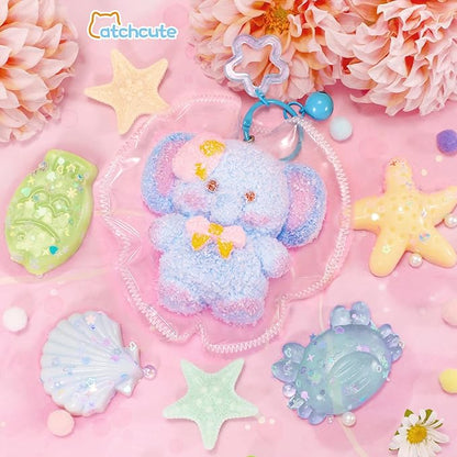 Squishies Toys Set 5PCS, Squeeze Toys Soft Elephant Starfish Seashell Crab Sensory Fidget Toys for Stress Anxiety Relief, Sticky Toys Party Favors Birthday for Boys and Girls