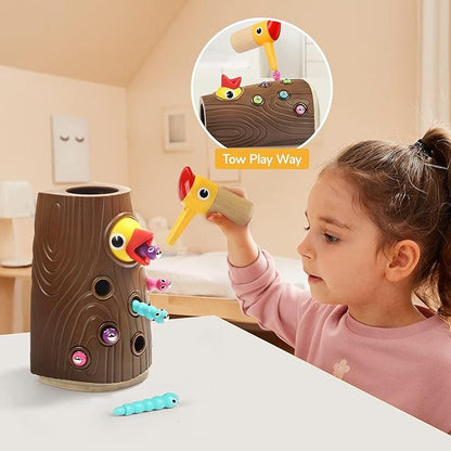 TOP BRIGHT Montessori Toys for 2 Year Old - Magnetic Bird Feeding Games for 2 Year Olds, Learning Toys for Toddlers 2-4 Years, Fine Motor Skills Toy for 3 Years Old Girls and Boys