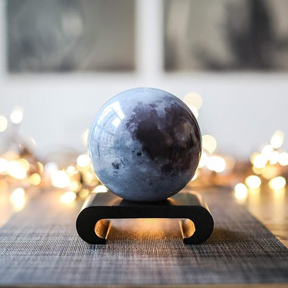MOVA Moon Globe 6” | Rotating Lunar Globe Powered by Light | No Batteries Needed | Unique Desk Decor or Gift