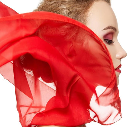 Juggling Dance Scarves 12 PCS Upgraded Reinforced Edges Scarves for Kids Play Silk Scarfs for Babies Toddlers Children Movement Music Scarf Magic Tricks Performance Props Accessories 24 Inches