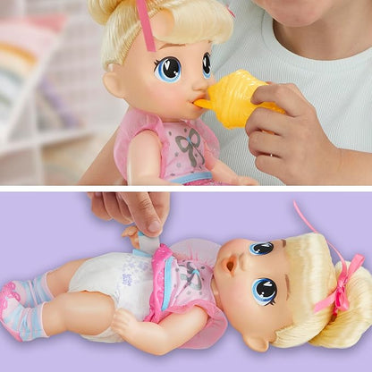 Baby Alive Fairy Fashions Harper Hugs Doll with Clothes Accessories, Blonde Hair, 11 Inches, Toys for 3 Year Old Girls and Boys & Up (Amazon Exclusive)