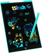 LCD Writing Tablet Doodle Board, 15 inch Colorful Drawing Tablet Writing Pad for Kids, Electronic Erasable Learning Educational Girls Gifts Toys for 3 4 5 6 7 Year Old Girls Boys