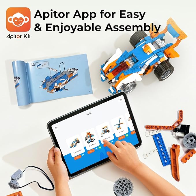 STEM Robotics Kits, Educational Toy Science Kits with Storage Box, App RC Toys Coding Robots for Kids 8 9 10 11 12 Years Old