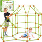 OleFun 180 Pack Fort Building Kits for Kids 4, 5, 6, 7, 8+ Year Old Boys & Girls, Creative STEM Building Toys for DIY Castles, Tunnels, Play Tent, for Aged 5-8, 8-12