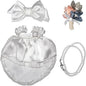 17cm Doll Clothes Wedding Dress Accessories Premium Fashion Outfit for 17cm Dolls (NO Doll)(Wedding Dress/Bow)