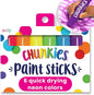 Ooly Chunkies 6 Neon Paint Sticks For Kids, Tempera Paint Sticks Neon Colors Set, No Mess Quick Drying Art Supplies for Toddlers and Kids