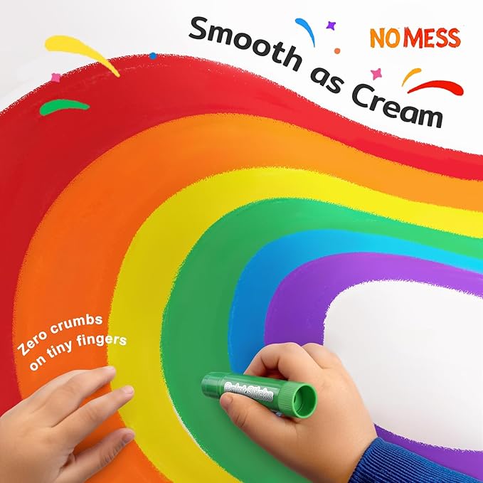 36 Colors Tempera Paint Sticks, No Mess, Quick-Drying & Non-Toxic Art Supplies, Easy-Grip for Toddlers and Kids, Works Great on Paper, Wood, Glass, Canvas, Gifts for Drawing on Various Objects