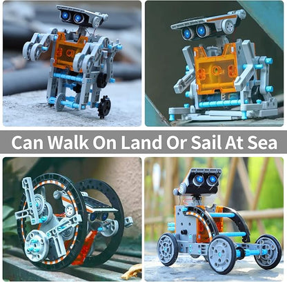 Lucky Doug Solar Power Kits Toys for Boys Ages 8-13, STEM Robot Kit Toys Gifts for Kids 8 9 10 11 12 13 Years, Educational Building Science Experiment Set Birthday for Kids Boys Girls