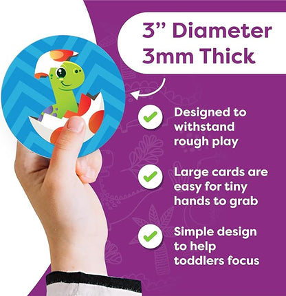 Dinosaur Toys for Kids 3-5 Matching Game - 32pc Dinosaur Games for Kids Memory Game - Kindergarten Preschool Educational Toys - Gifts for 3 Year Old Boys & Girls