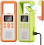 QUOLIX Walkie Talkies for Kids 2 Pack Rechargeable with NOAA & VOX, Kids Walkie Talkies with Long-Lasting Battery Toys for 3-12 Year Old Boys Girls, Durable Outdoor Gifts for Camping, Hiking Games