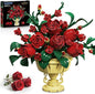 Rose Flower Building Set, 969 PCS Botanicals Flowers Bouquet Building Block Kit with Pot, Artificial Bonsai Plant Collection Office Home Decor, Birthday Gift for Adults Women Boys Girls 12+