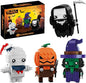 Halloween Pumpkin Ghost Witch Devil Building Blocks Kit for Kids, Halloween Bricks Figures Set Toys Gifts for Kids Party Favors Goodie Bags Stuffers for Boys Girls 6 up