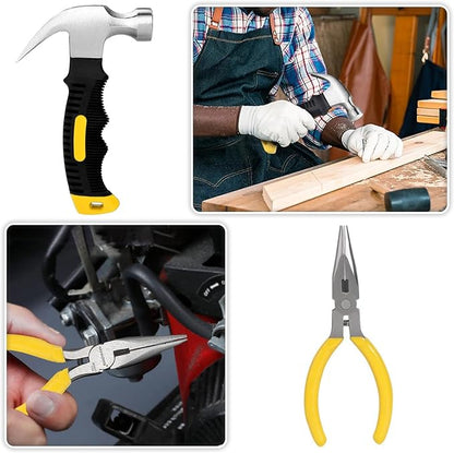Mini Operation Tool Kit Bulk – Small Emergency Compact Tool Set for Beginners, DIY Projects, Home Maintenance, Office & Apartment Use – Perfect Men Christmas Gifts Tool Birthday Party Favors