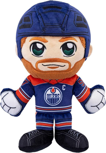 Bleacher Creatures Edmonton Oilers Connor McDavid 8" Kuricha Plush - Soft Chibi Inspired NHL Superstar
