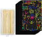 Cityrosy Rainbow Scratch Paper for Kids: 160 Pcs Scratch Art for Kids Sets Arts and Crafts Birthday Gifts for 3-12 Years Old Girls Boys Classroom, Party, Games
