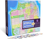 GeoToys Metropuzzle, San Francisco Jigsaw Puzzles 1000 Pieces - 27 x 19 Detailed Geography Puzzle, Challenging Adult Puzzle, Fun Puzzles for Adults, Map Poster Included for Adults
