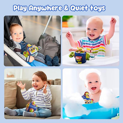 Montessori Toys for 1 Year Old,Sensory Toys for Toddlers 1-3,Baby Travel Activities Busy Board Cube,Fine Motor Skills Educational Toys,Birthday Gift for Kids Aged 6, 9, 10, 12, 18 Months