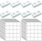 400 PCS Cardboard Coin Flips with 20 Sheets Coin Pocket Pages, 8 Assorted Sizes 2" x 2" Cardboard Coin Holders Coin Flips Coin Collection Supplies for Dime, Dollars, Penny, Quarter, Nickels Collecting