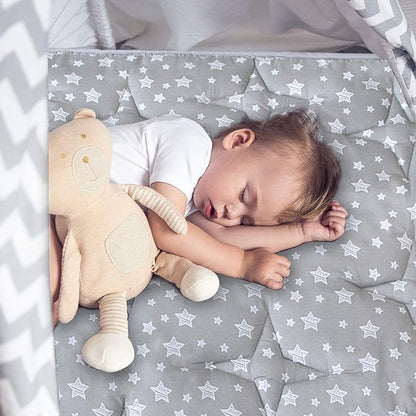 Teepee Play Tent Mat, Square Padded Mat for Playtent, Anti Slip Baby Quilted Activity Mat for Boys and Girls, Toddlers and Kids Playtime