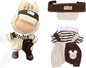 Clothes for 15/17cm Dolls(NO Doll) - Outfit for Labubu with Accessories Suit - Clothes Set for Dolls Dress Up