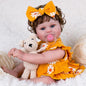 Aori Lifelike Reborn Baby Dolls - 20'' Realistic Laughing Newborn Baby Girl with Weighted Cloth Body and Wig Hair, Reborn Doll Gift for Girls Kids Adults 3+