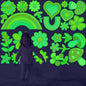 Glow in The Dark Colorful Flowers Stickers, 27 PCS Glowing Luminous Rainbow Heart Wall Decals Flowers Mushrooms Ceiling Stickers for Kids Boys Girls Bedroom Nursery Playroom Party Room Decor