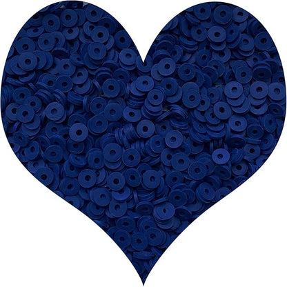 3000Pcs Clay Beads Flat Round Polymer Bead Vinyl Heishi Beads Flat Round Polymer Bead for Jewelry Making Necklace Bracelet (31-Navy Blue)