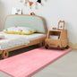 Play Mat for Babies Toddlers,1.3" Thick Elasti-Foam Anti-Fall Cushion Mat for kids Room,28×72 Bedroom Bedside Rugs,Water-Repellent Soft Coral Velvet,Non-Slip(Pink)